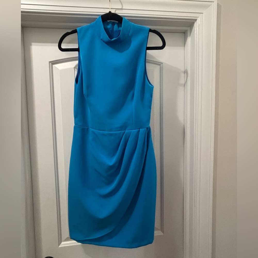 Black Halo Naya Draped Sheath Dress